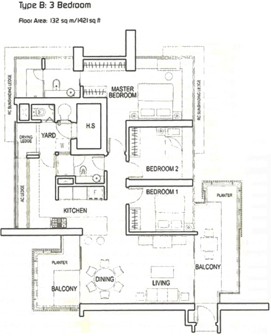 Regency Suites (D3), Apartment #2614
